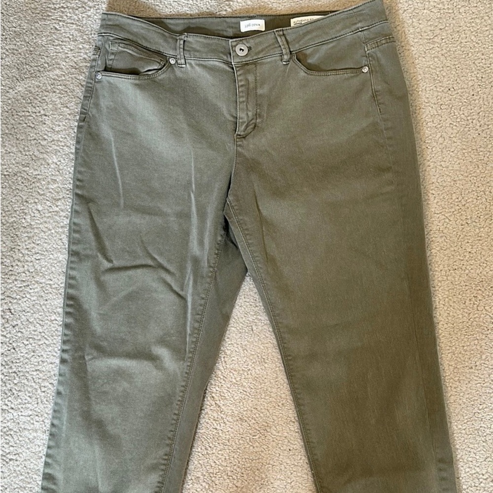 J Jill Denim Authentic Fit Cropped sz 12P EUC